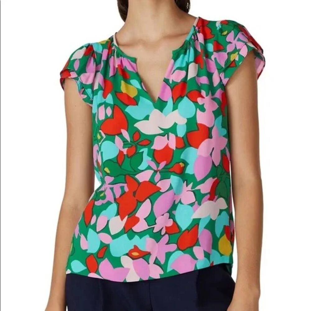 J. Crew Hana Mildred Floral Coche Blouse Top
